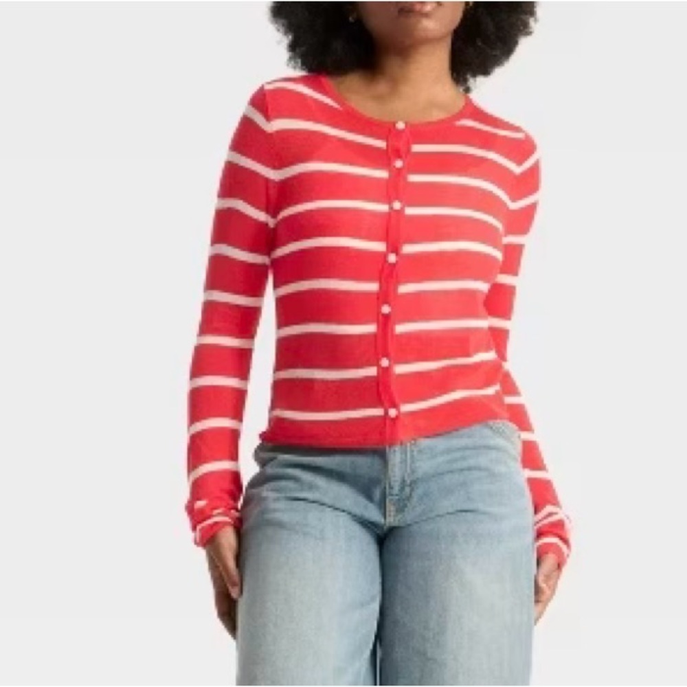 Wild Fable Featherweight Striped Cardigan